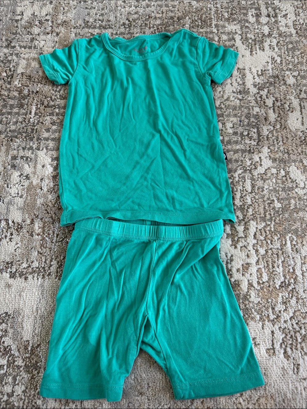 Kyte Baby Short Sleeve Pajama Set in Caribbean- 2T